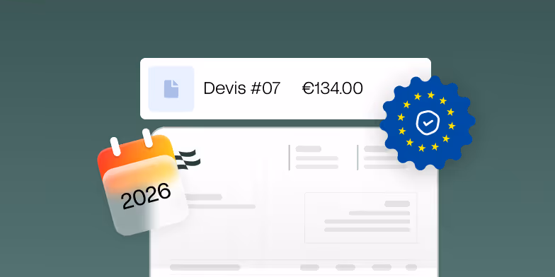 facture avec un label européen et un calendrier 2026