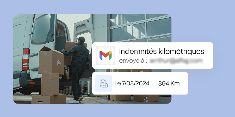 Homme voiture, icone de mail pour remboursement IK