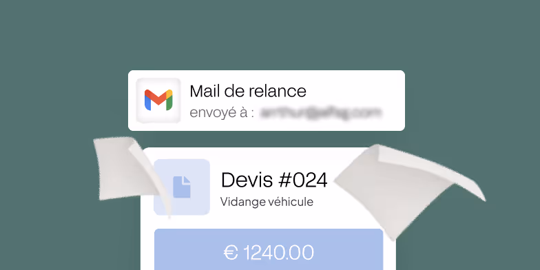 facture et mail de relance