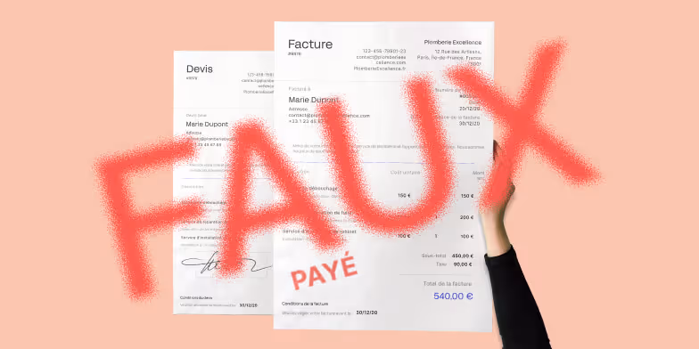 faux devis et fausse facture