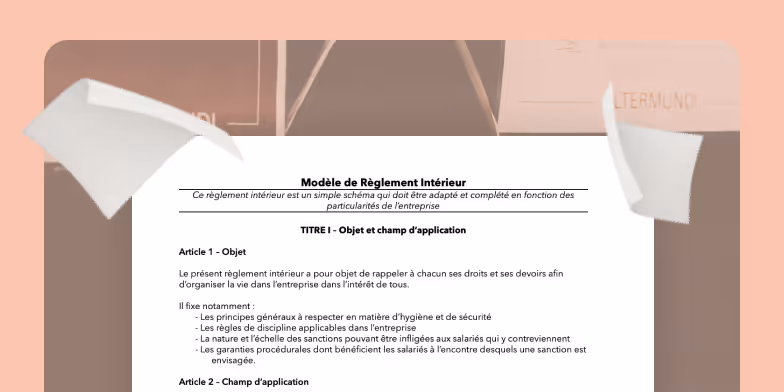 Règlement intérieur