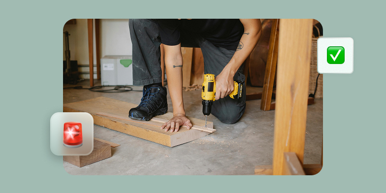 Artisan BTP chantier