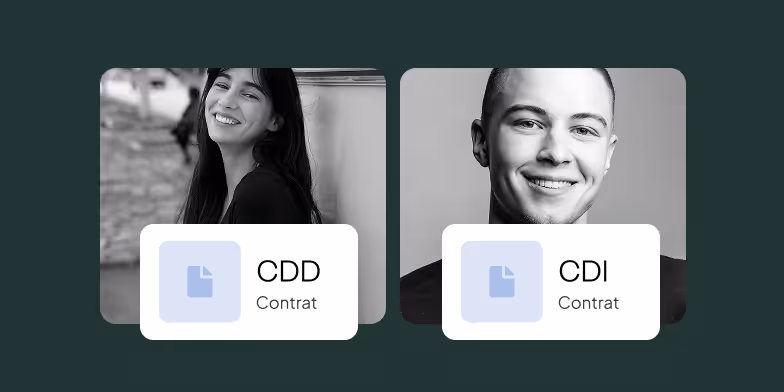 Homme Femme avec contrat CDD et contrat CDI