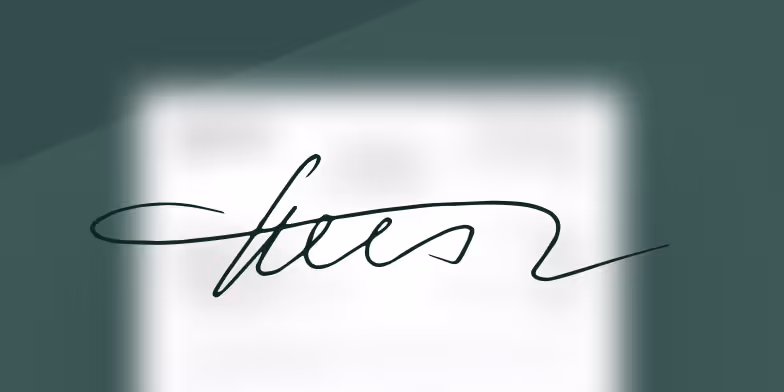 document flou signé