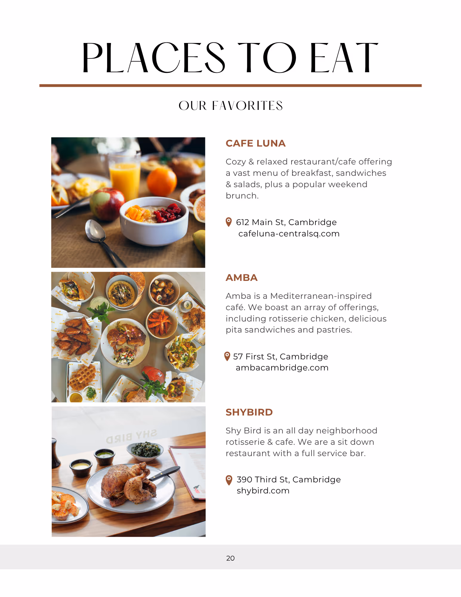 3rd page of guidebook