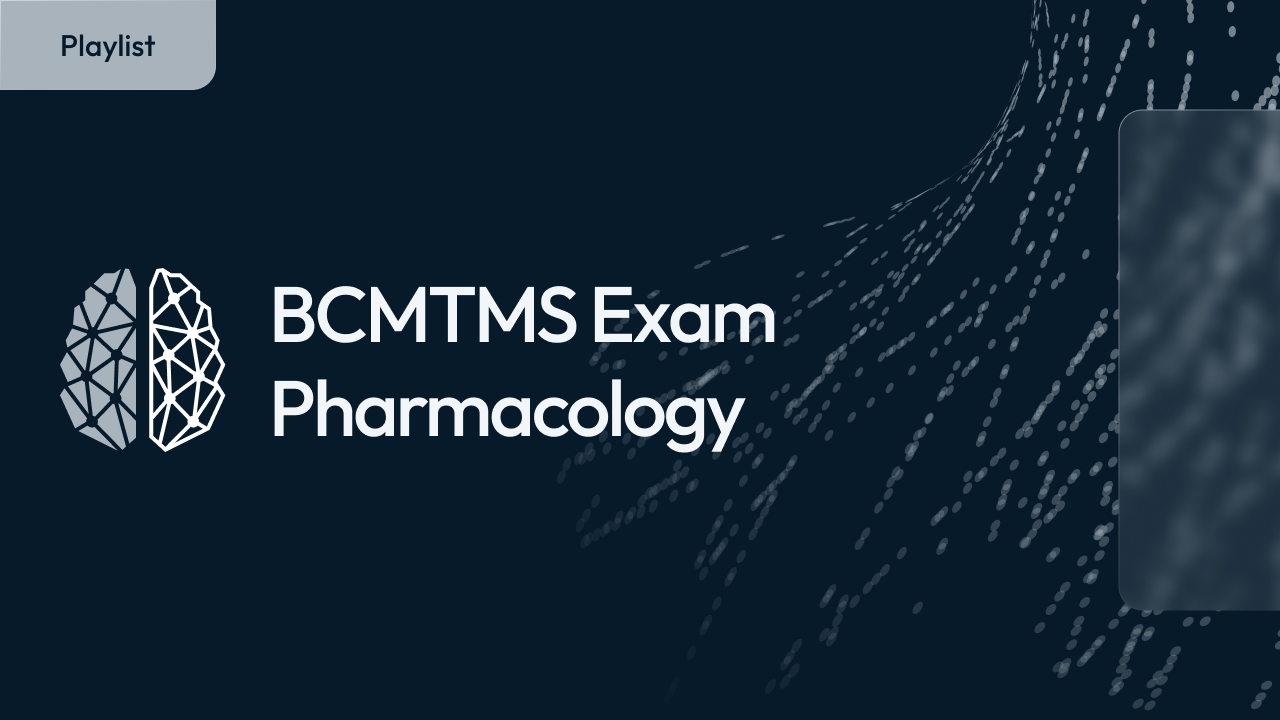 BCMTMS Exam - Pharmacology