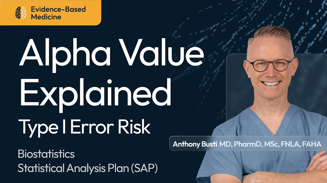 Alpha Value Explained (Type I Error)| Biostatistics Series Thumbnail Image