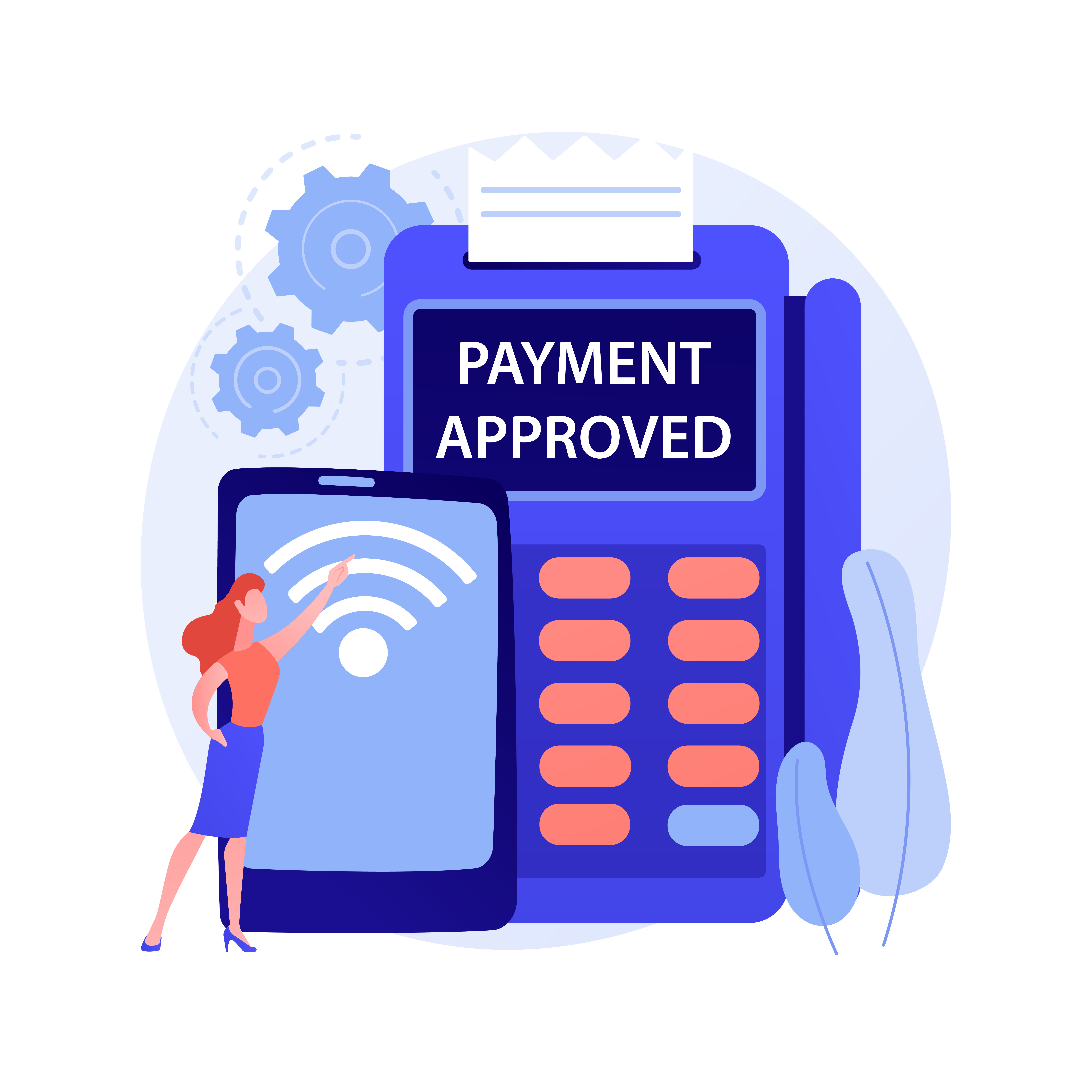 payment approved on POS device 