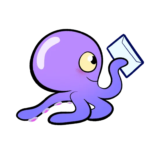 octo with a mail letter