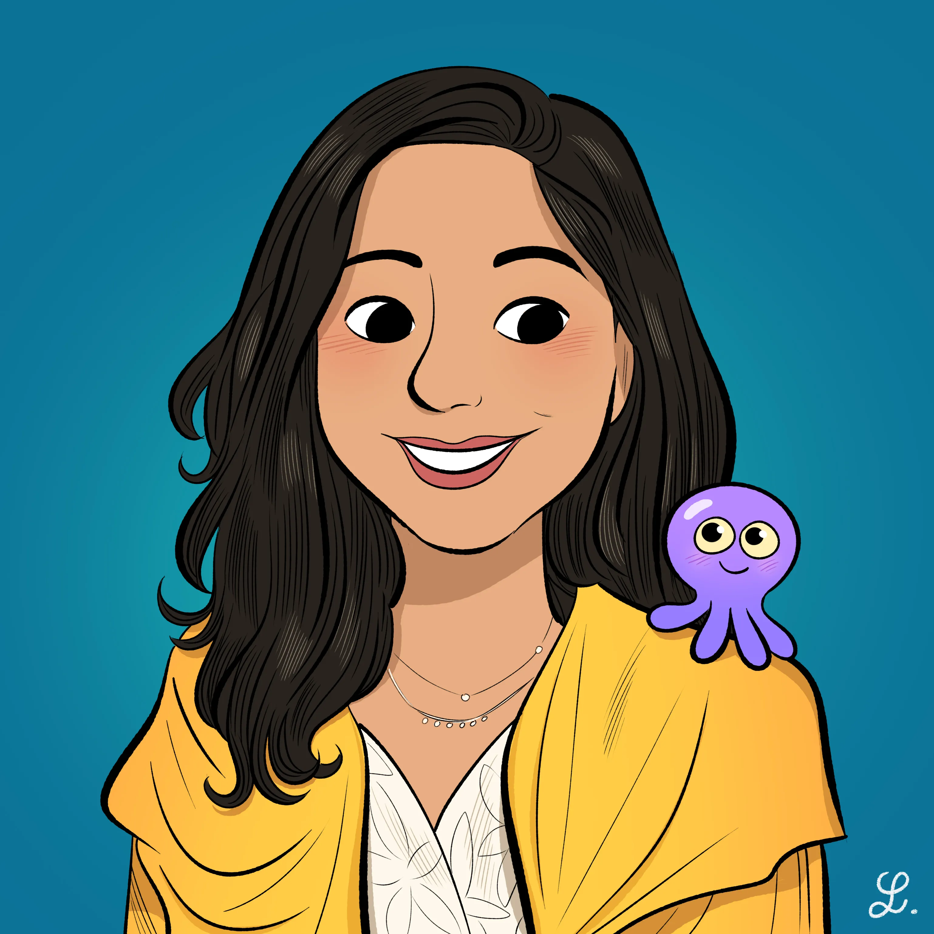 Sketch of Anusha Thalnerkar