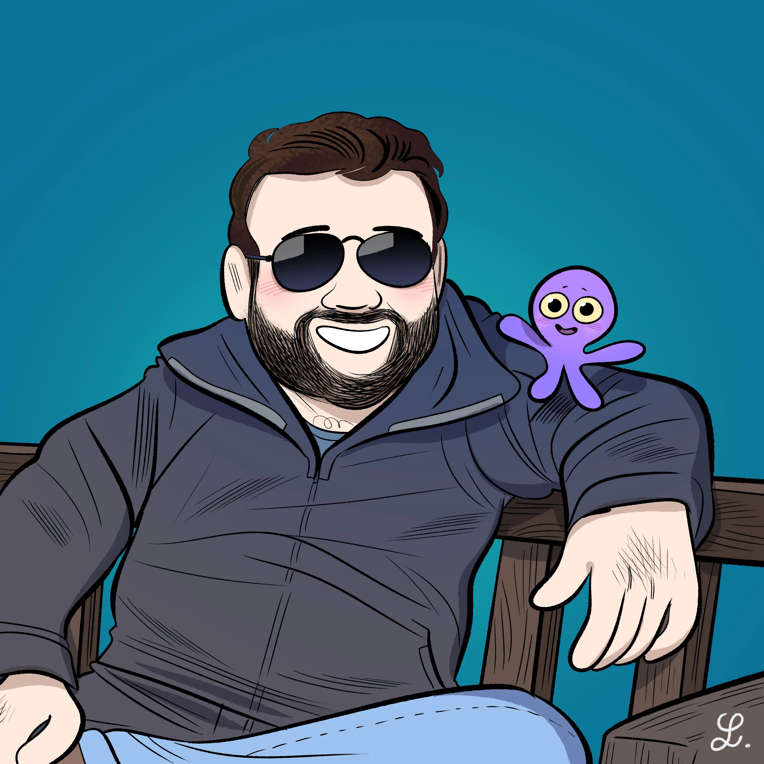 Sketch of Ian Alton