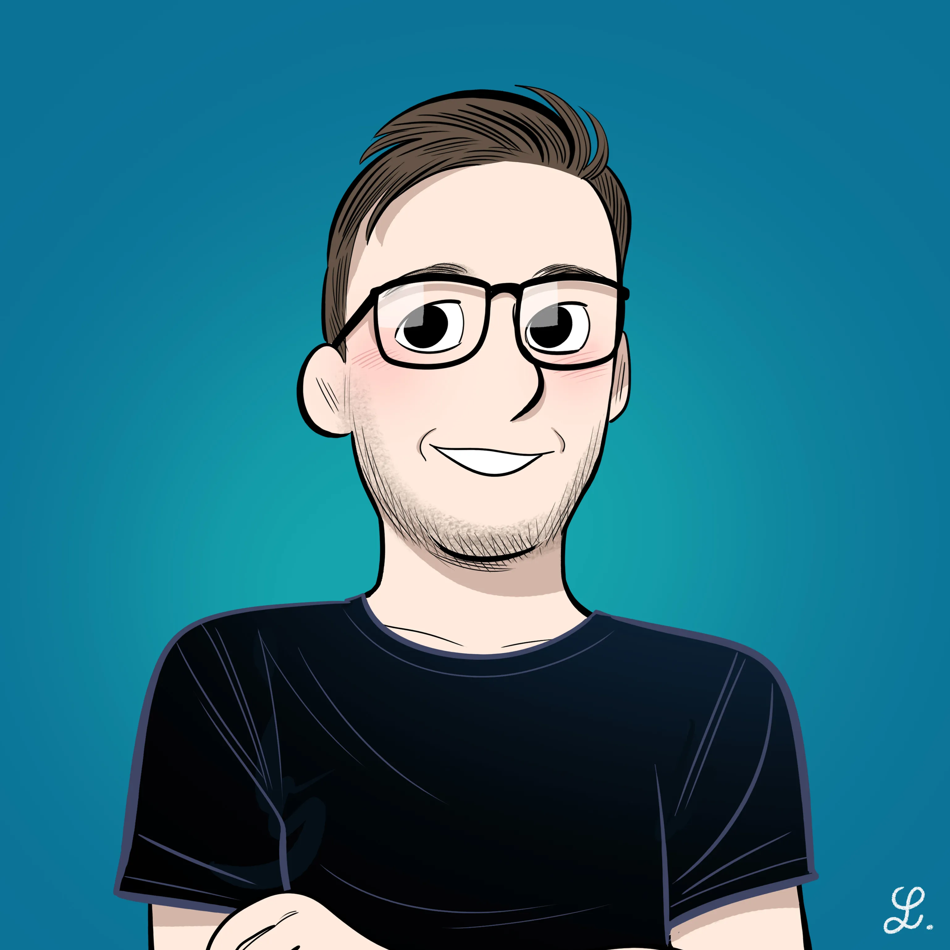 Sketch of Alex Buchanan