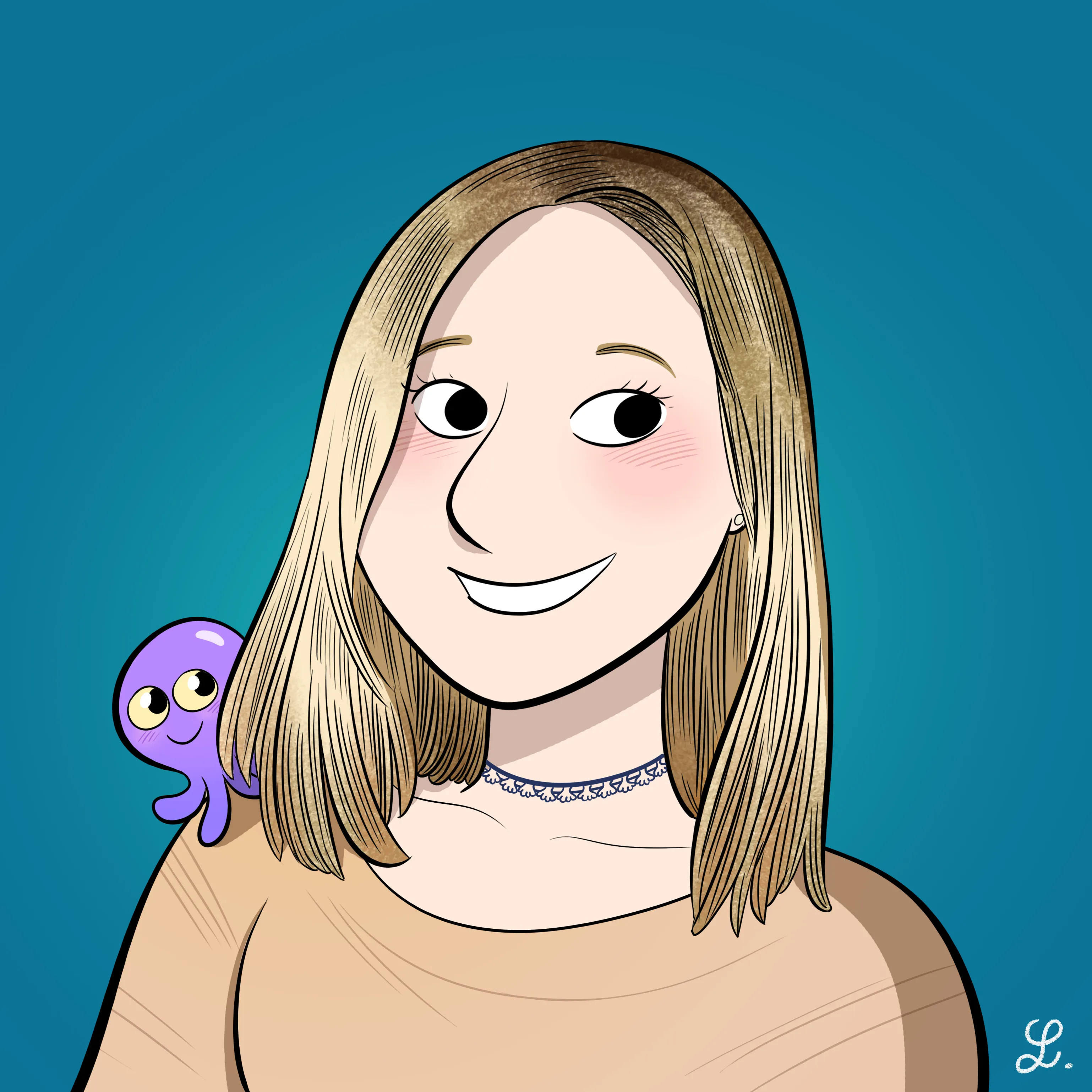 Sketch of Ally Olney