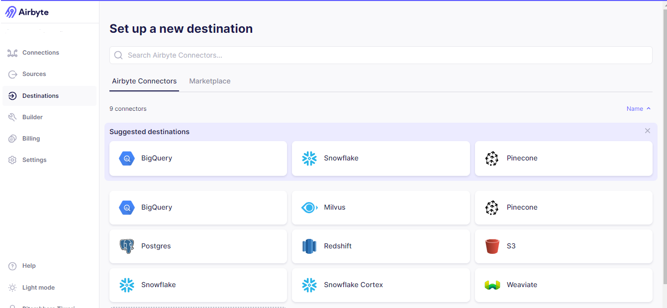 Airbyte Destination