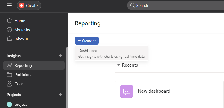 Create a Dashboard