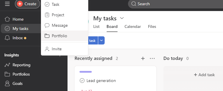 Create a Portfolio