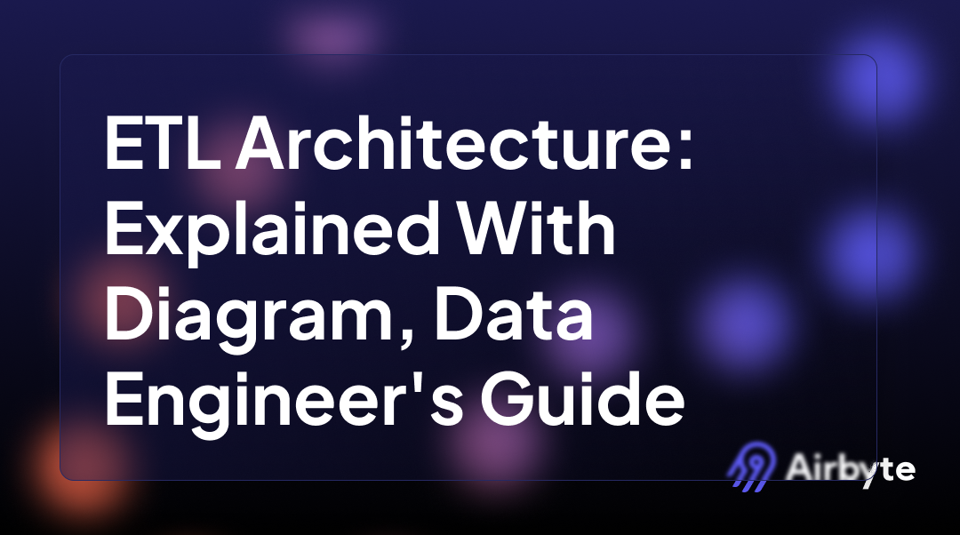 ETL Architecture Explained With Diagram [A Data Engineer's Guide]