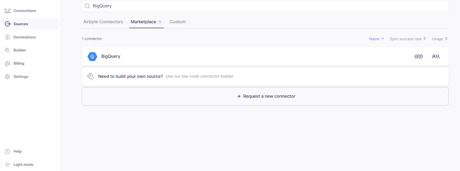 BigQuery Source Connector