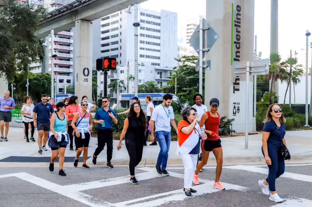 Walking on The Underline Brickell Backyard