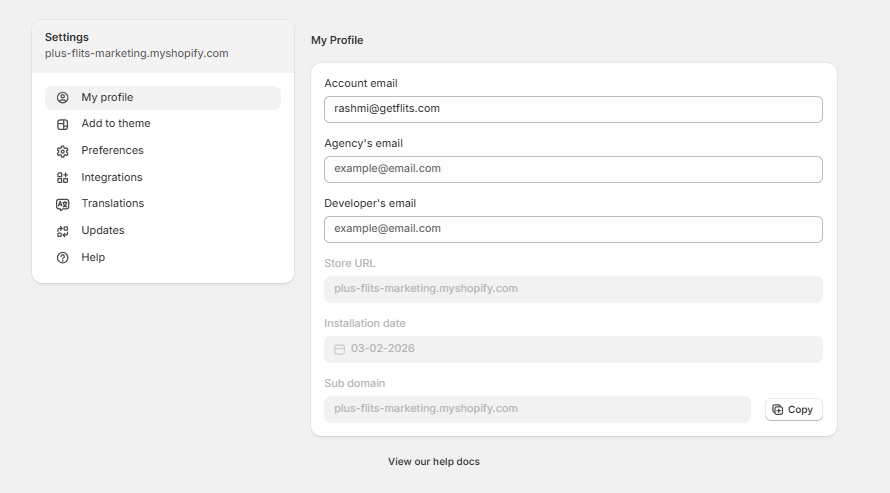 Wishlist Settings