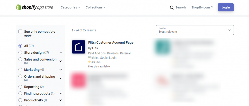 shopify wishlists with Flits