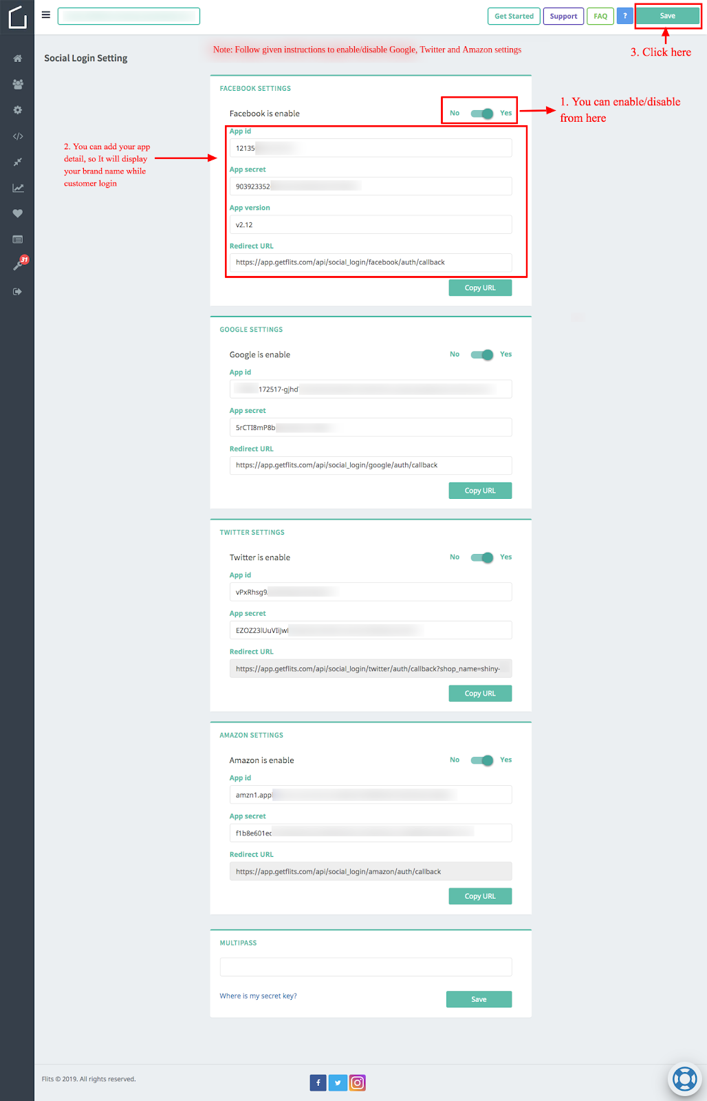 step 5 for social login customer account page