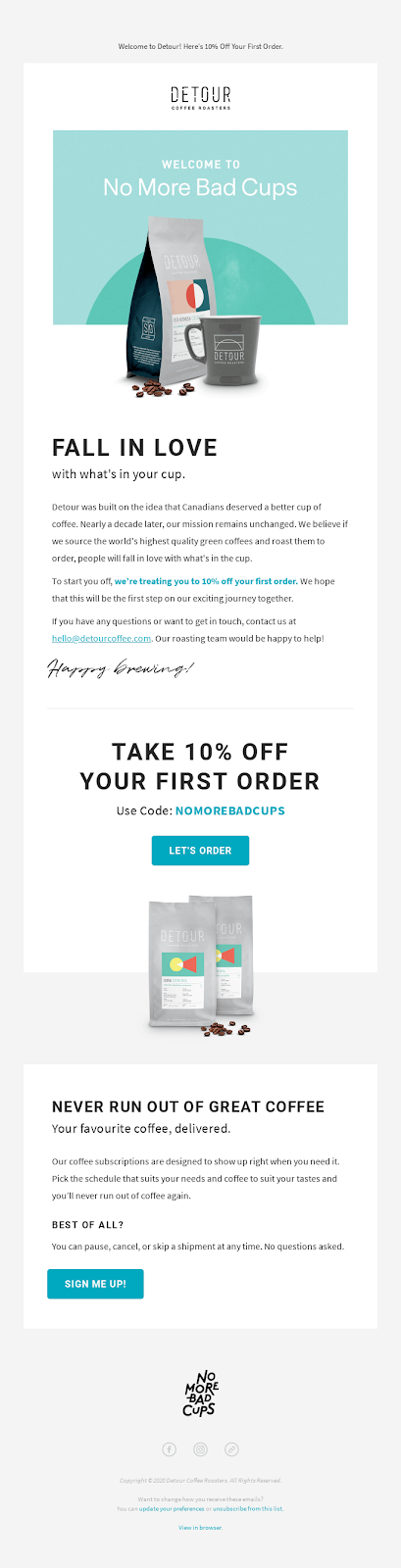 welcome email automation
