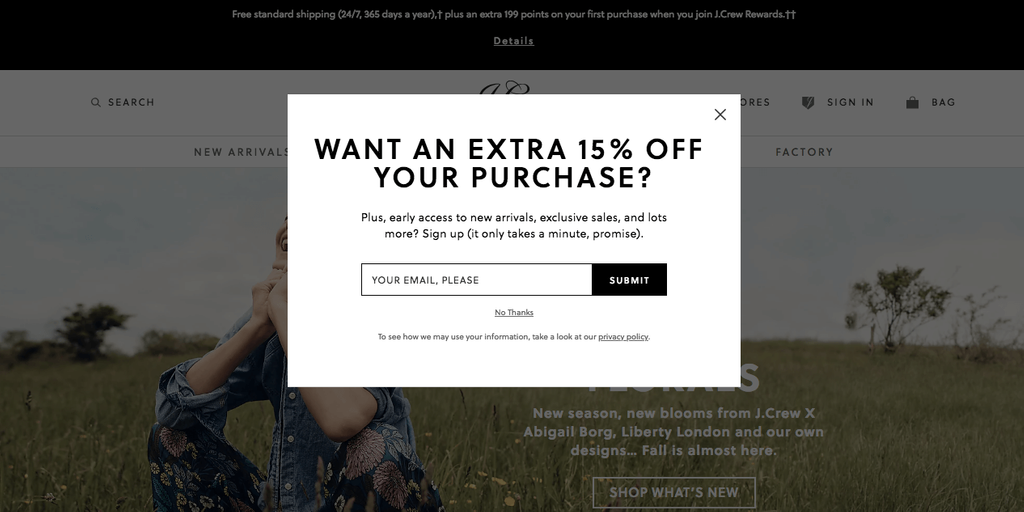 exit intent to increase conversion rate