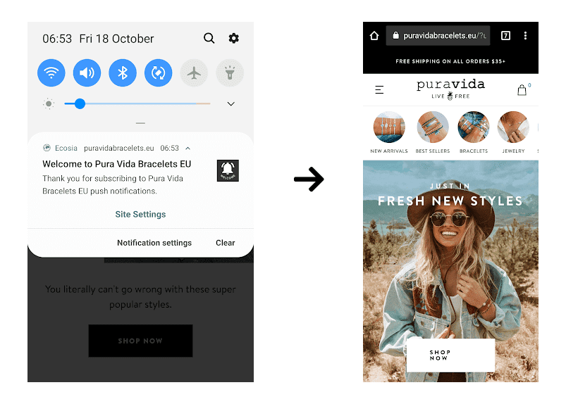 welcome automation shopify