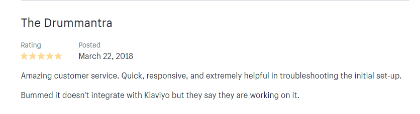 Customer support for Shopify apps- 5 star review