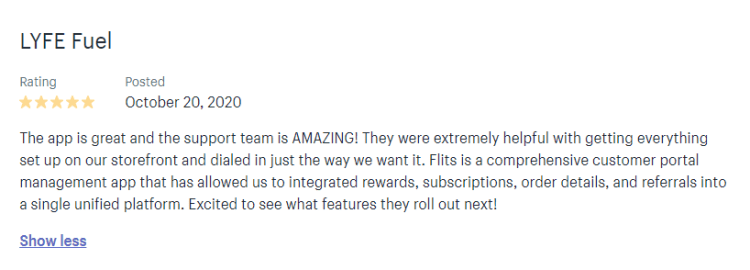 Customer support for Shopify apps- 5 star review