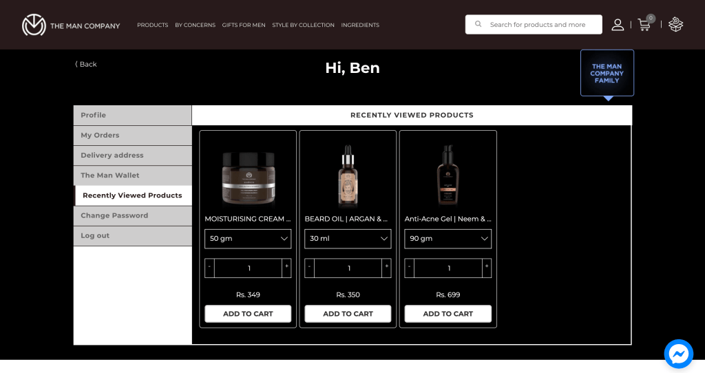 customize your shopify customer account page like TMC