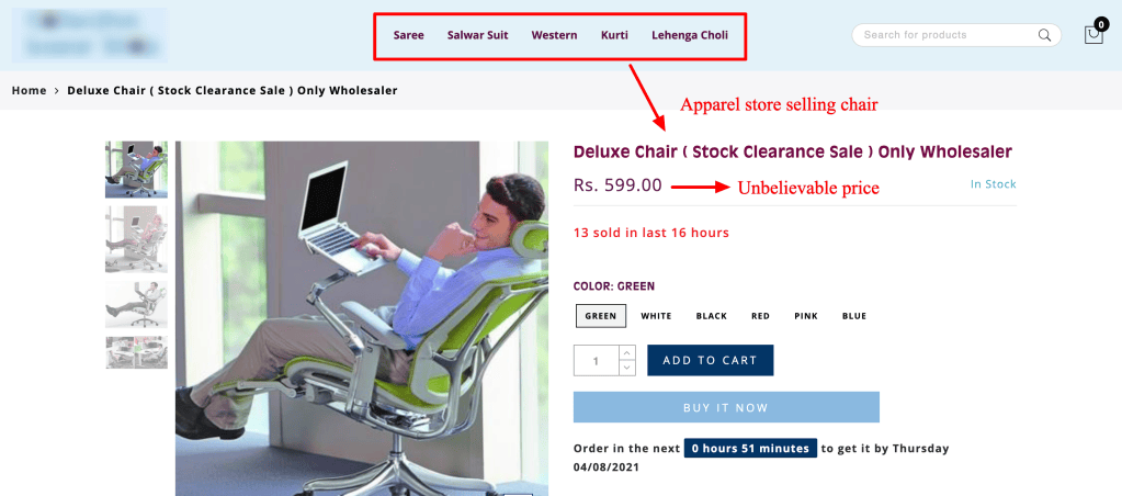 Online Shopping Scam