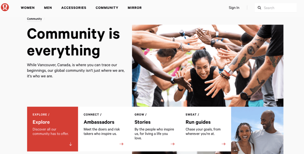 lulemon community