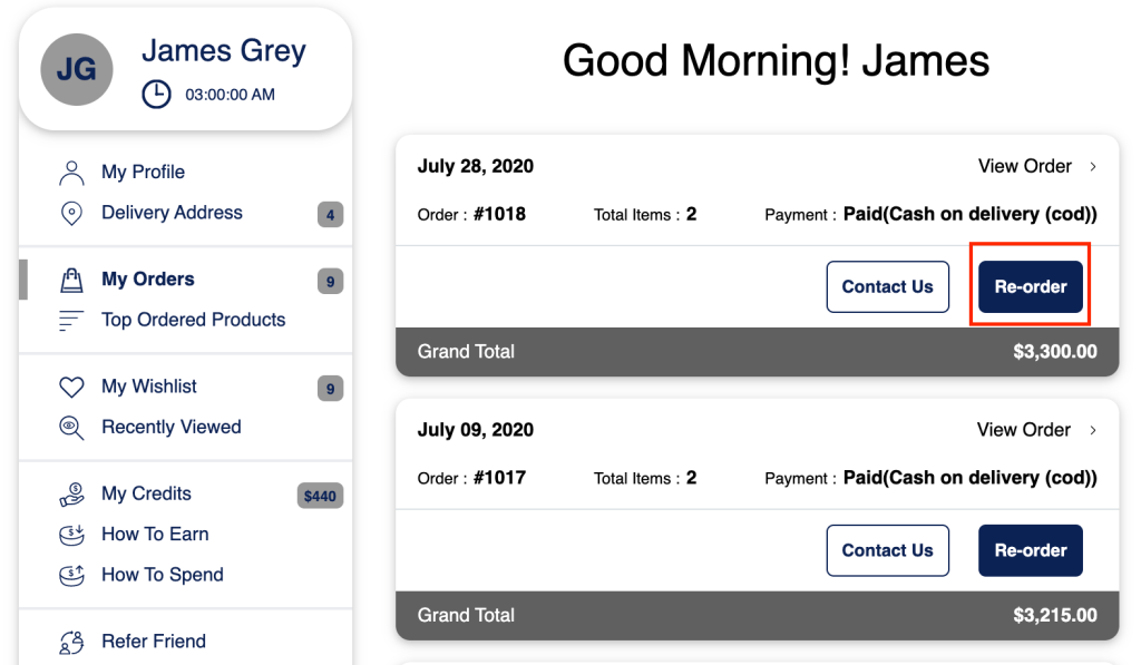 button color - shopify customer account page