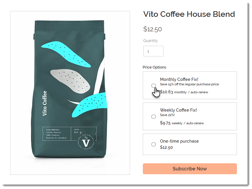 shopify ecommerce subscriptions example 4