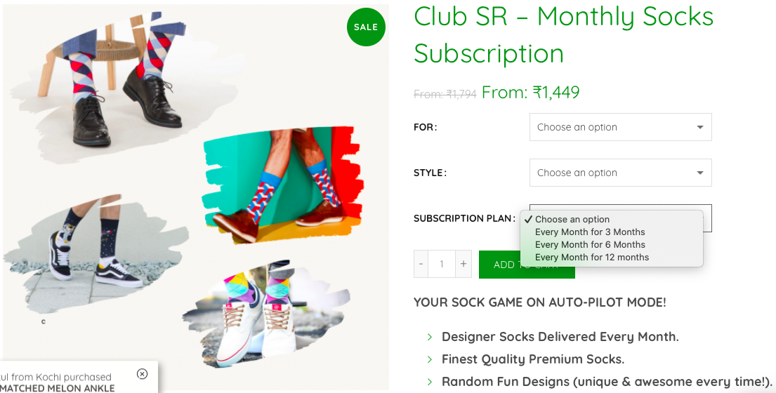 shopify ecommerce subscriptions example 2