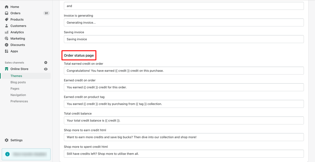 Shopify admin multilanguage