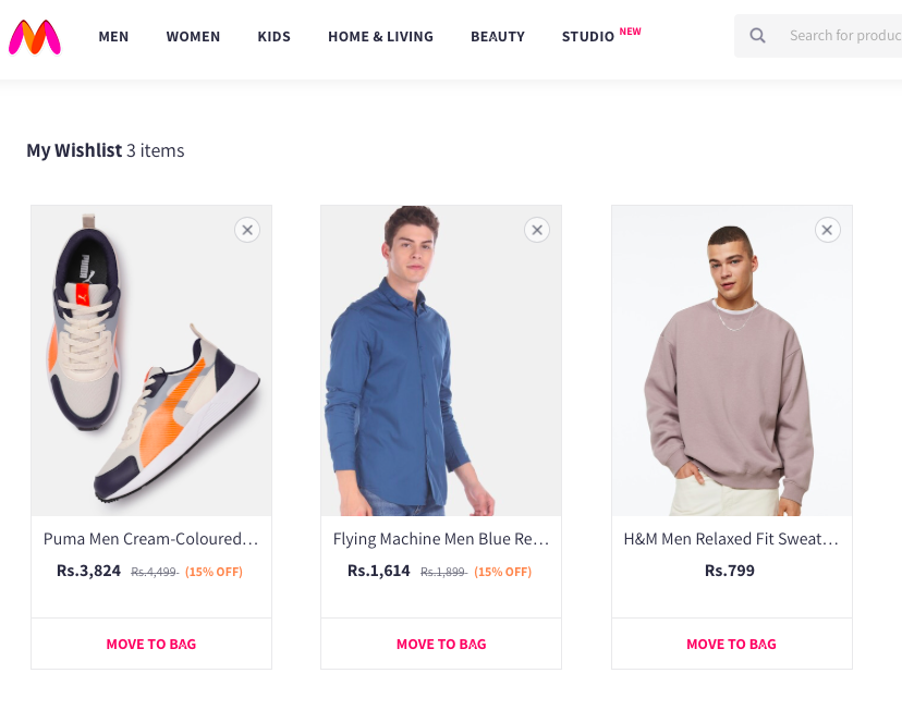 shopify wishlist example