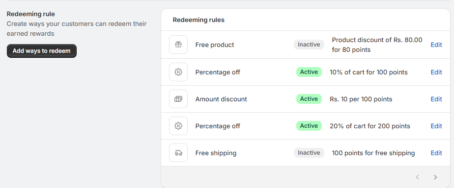 Redeeming rules