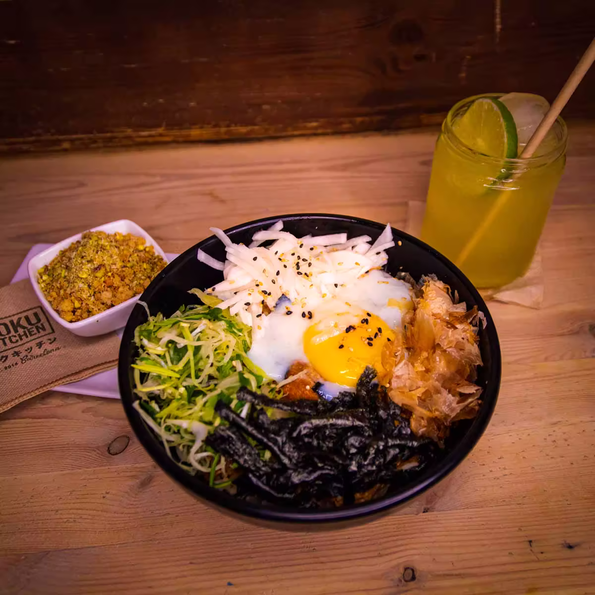 Rice menu serving suggestion