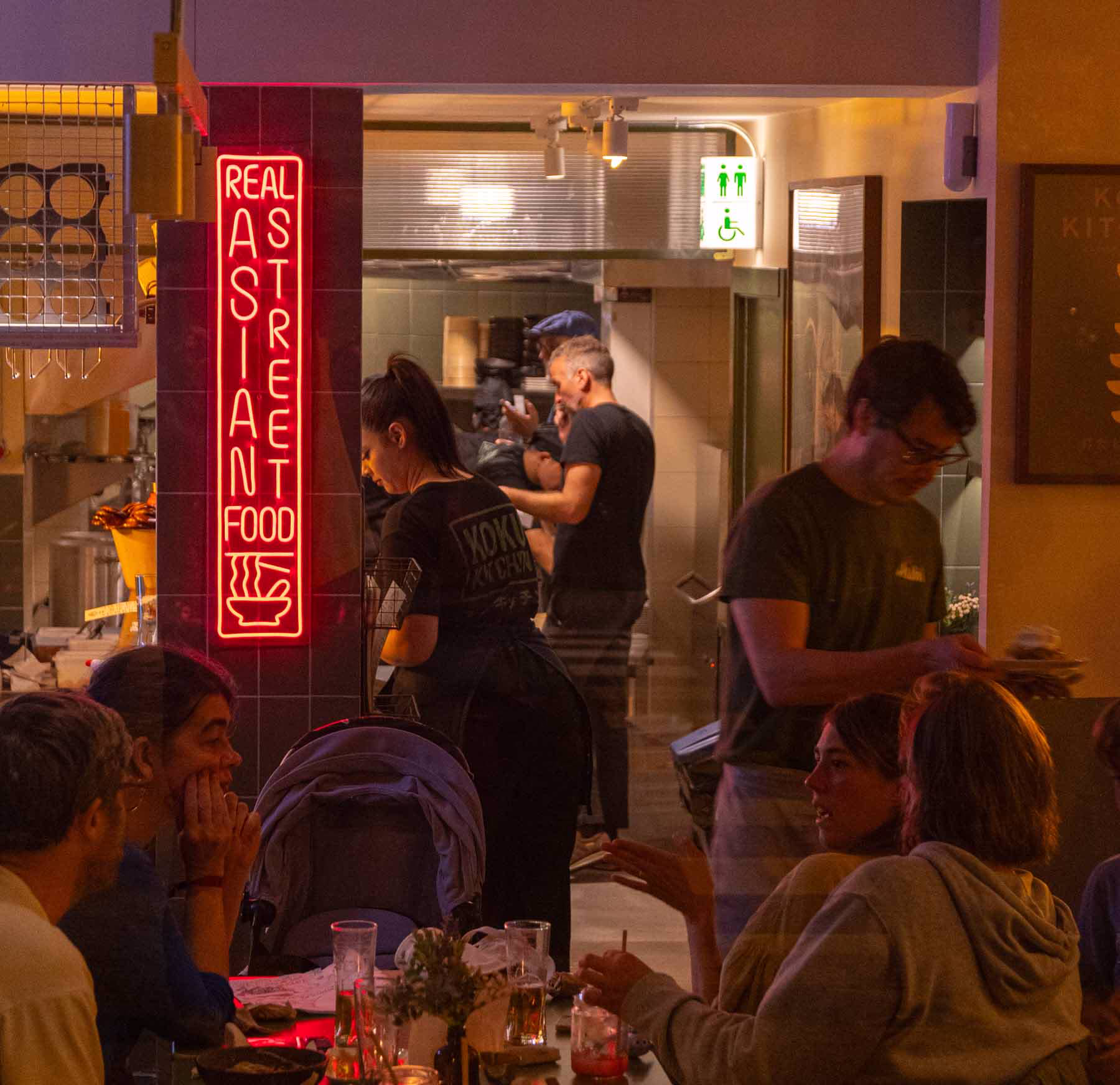people inside Sant Antoni restaurant