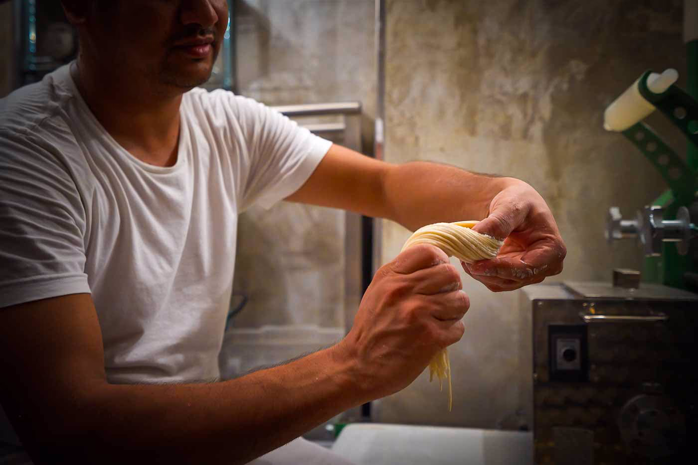 kitchen noodles preparation step two