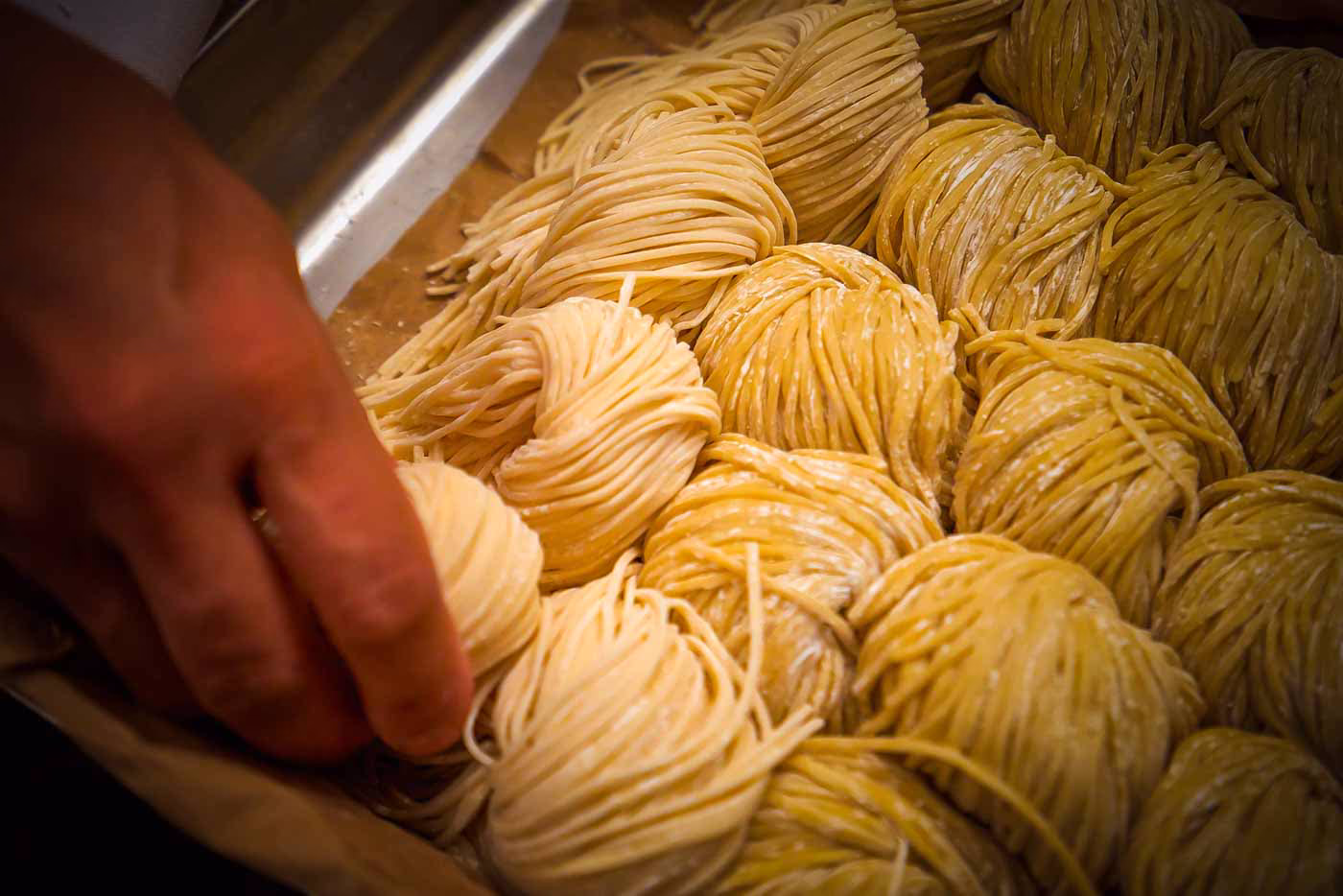 kitchen noodles preparation step three