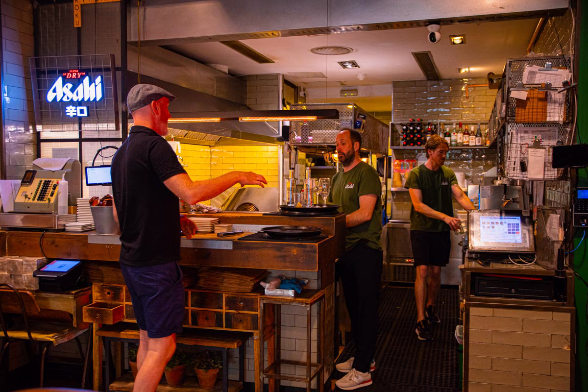 kitchen view of el born restaurant
