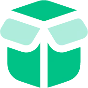 صندوق مفتوح باللون الأخضر والأخضر الفاتح.