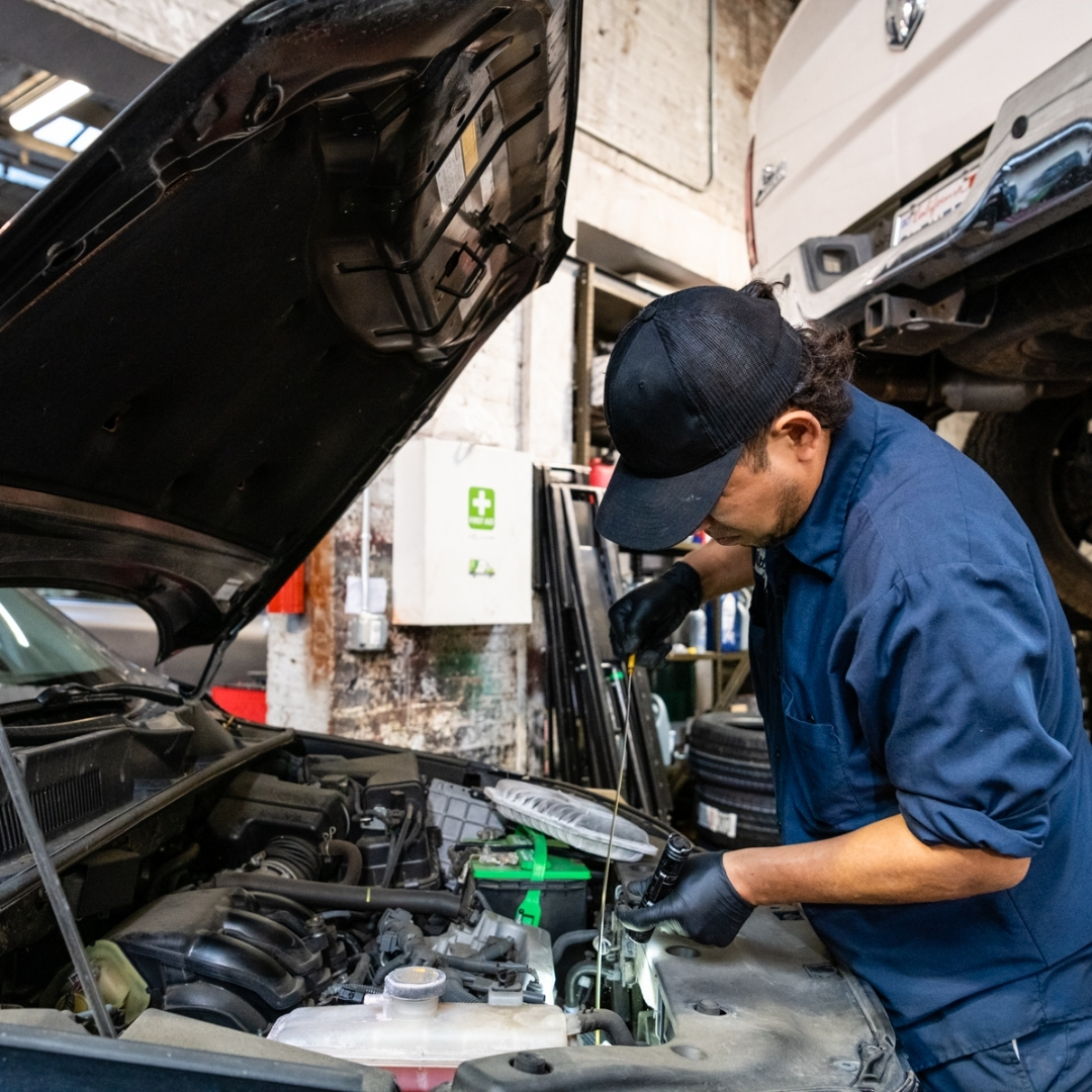 Customer driving after vehicle repair at Faxon Garage