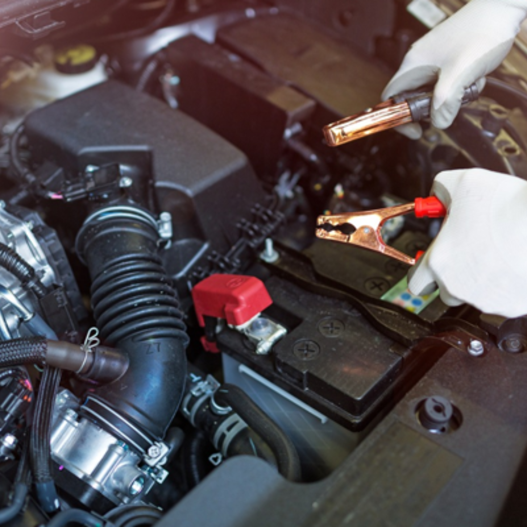 Car battery service icon