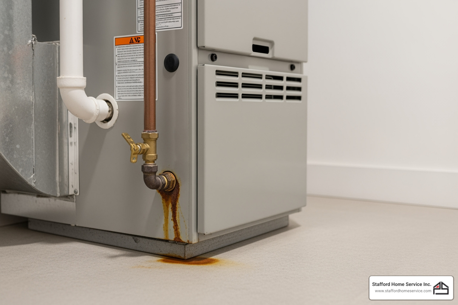 Infographic showing 5 critical signs your furnace needs immediate repair: unusual loud banging or grinding noises, yellow or flickering pilot light indicating carbon monoxide risk, inconsistent heating between rooms, sudden spike in utility bills suggesting inefficiency, and visible rust or moisture around the unit - furnace repair in bloomington, mn Infographic showing 5 critical signs your furnace needs immediate repair: unusual loud banging or grinding noises, yellow or flickering pilot light indicating carbon monoxide risk, inconsistent heating between rooms, sudden spike in utility bills suggesting inefficiency, and visible rust or moisture around the unit - furnace repair in bloomington, mn