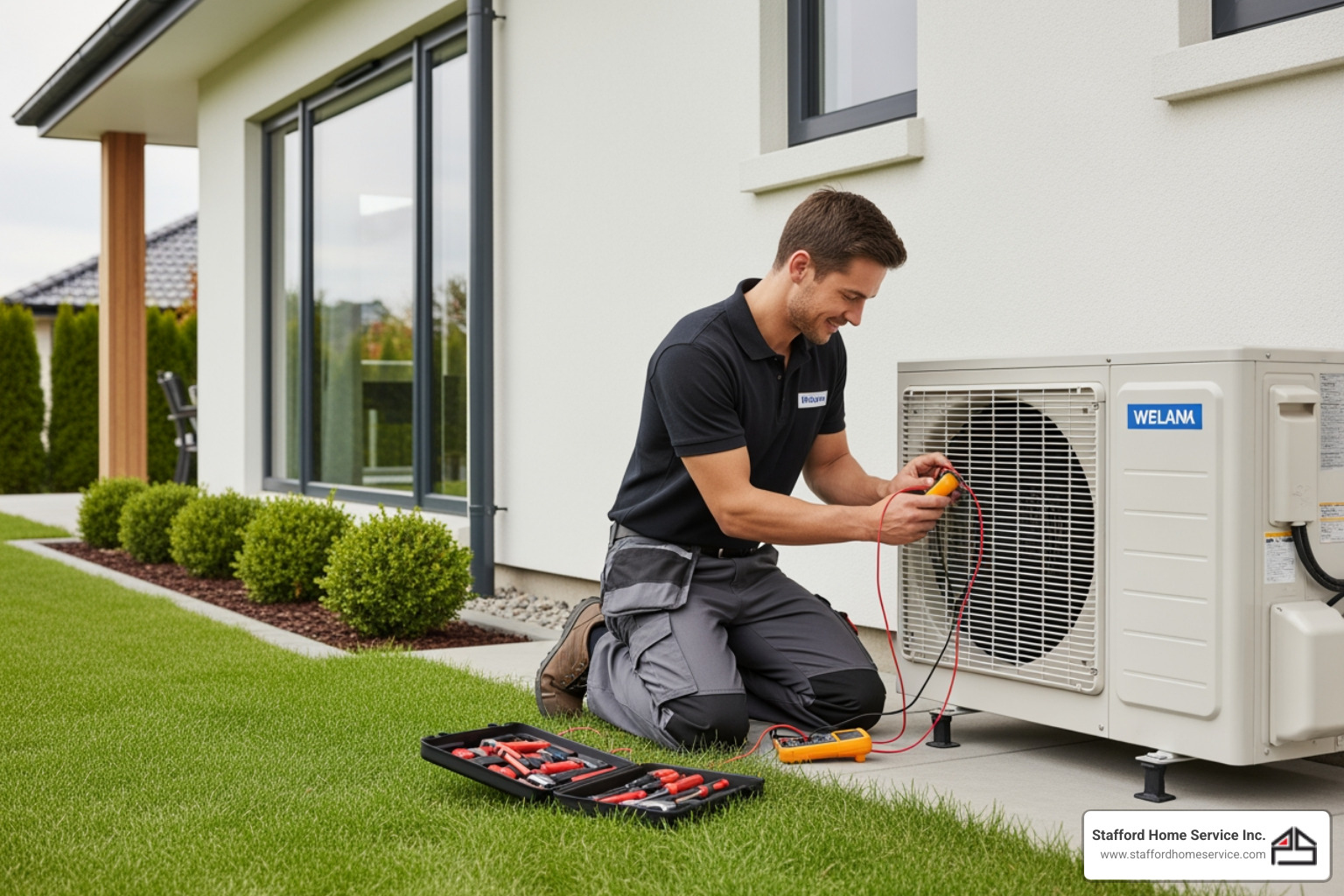 Infographic showing four key benefits of heat pump tune-ups: a dollar sign with downward arrow representing 15-25% energy savings, a clock showing 15-20 years for extended system lifespan, a house with even temperature zones for improved year-round comfort, and a shield with checkmark for fewer emergency repairs and breakdowns - heat pump tune-up in plymouth, mn Infographic showing four key benefits of heat pump tune-ups: a dollar sign with downward arrow representing 15-25% energy savings, a clock showing 15-20 years for extended system lifespan, a house with even temperature zones for improved year-round comfort, and a shield with checkmark for fewer emergency repairs and breakdowns - heat pump tune-up in plymouth, mn